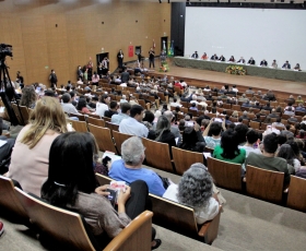 Abertura da 74ª reunião anual da Sociedade Brasileira para o Progresso da Ciência (SBPC). Foto: Beto Monteiro/Ascom UnB. 24/07/2022